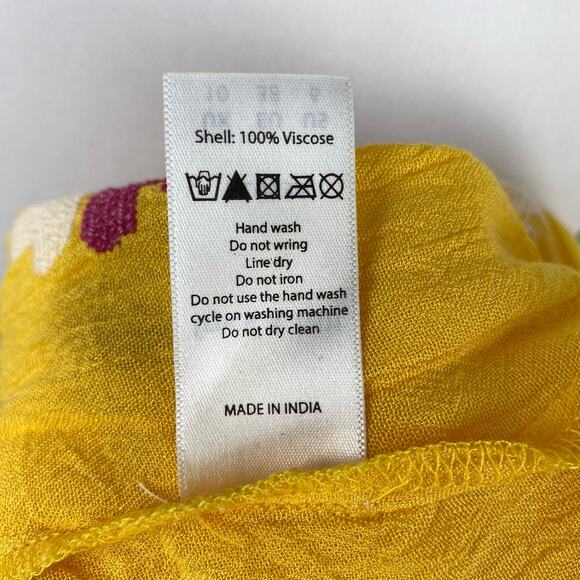 ModCloth Yellow Sunshine of Your Love Floral Embroidered Midi Dress Sz 6 - Picture 12 of 12